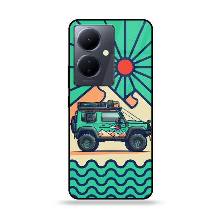 Vivo Y78 Plus 5G - Suzuki Jimny Design - Premium Printed Glass soft Bumper Shock Proof Case