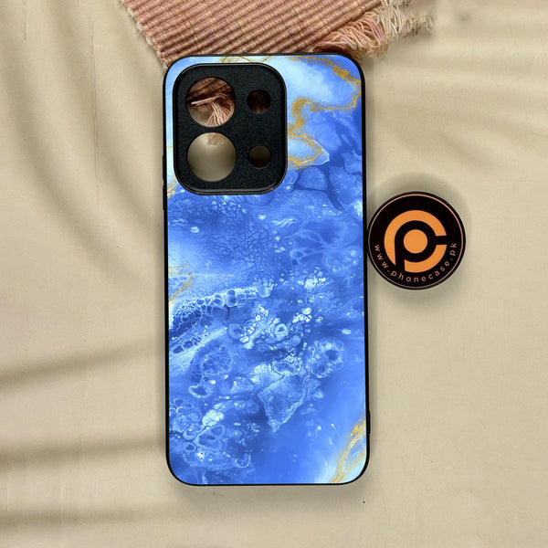 Xiaomi Redmi 15C - Blue 2.0 Design 2 - Premium Metal Printed Soft Bumper Shock Proof Case