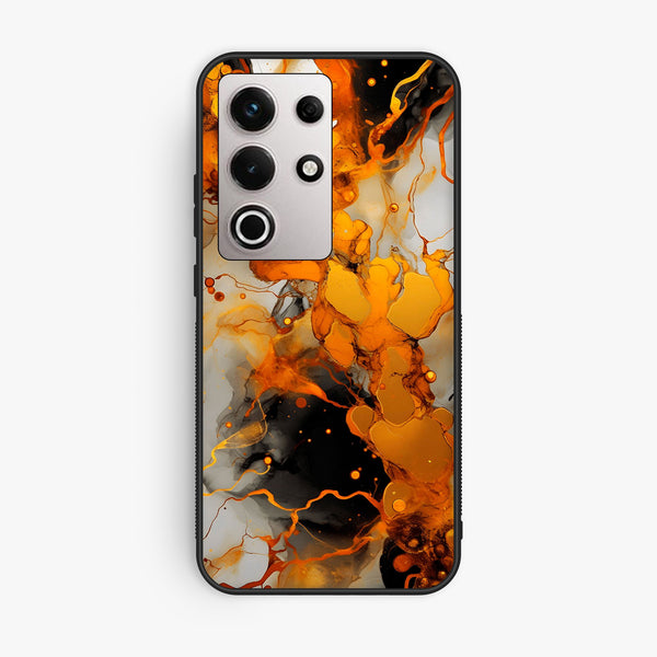 Itel S25 Ultra - Liquid Marble Design 2 - Premium Metal Printed Soft Bumper Shock Proof Case