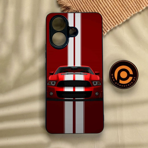Vivo V60 Lite  - Muscle Racing Car - Premium Metal Printed Soft Bumper Shock Proof Case