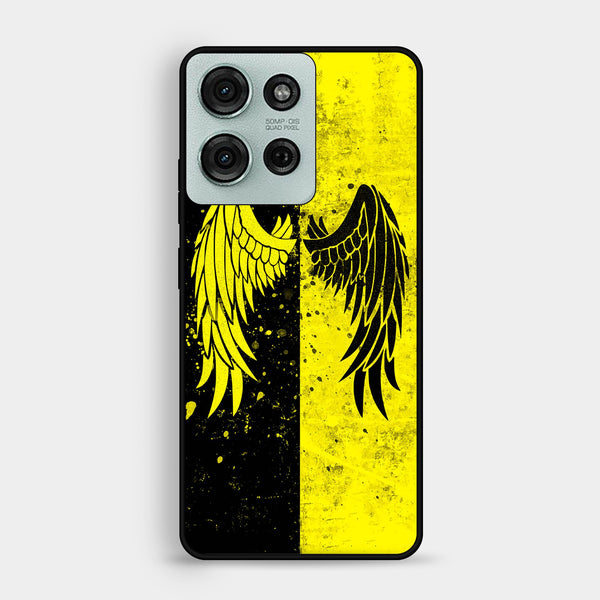 Motorola Moto G75 - Angel 2.0 Design 1 - Premium Metal Printed Soft Bumper Shock Proof Case