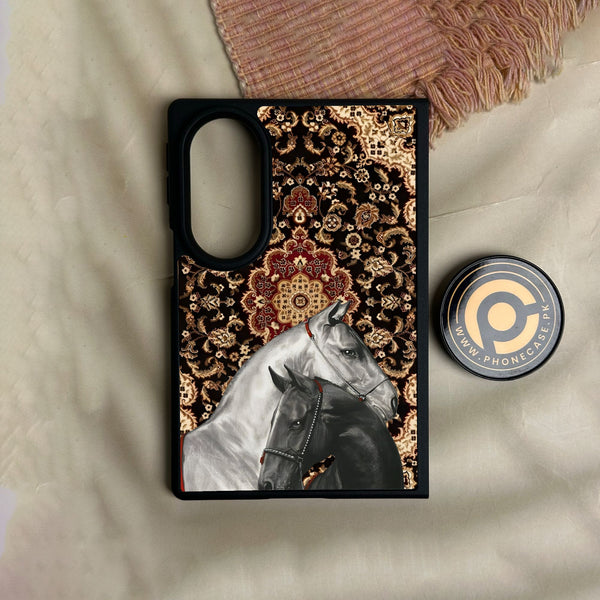 Samsung Galaxy Z Fold 8 - Horse Heritage - Premium Metal Printed Soft Bumper Shock Proof Case
