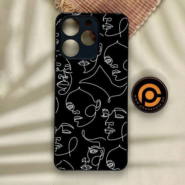 Realme Note 70 - Girls Design 6 - Premium Metal Printed Soft Bumper Shock Proof Case