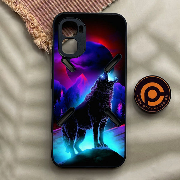 Infinix GT 50 Pro - Wolf Design 2 - Premium Metal Printed Soft Bumper Shock Proof Case