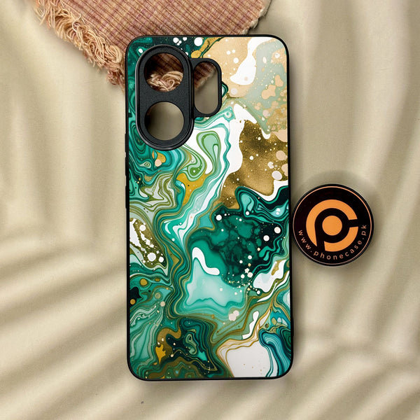 Vivo V60 - Liquid Design 8 - Premium Metal Printed Soft Bumper Shock Proof Case