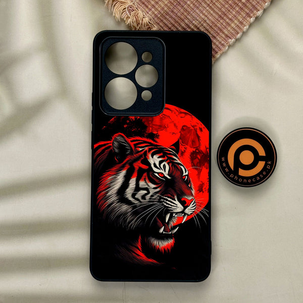 Realme 15 - Tiger 2.0 Design 8 - Premium Metal Printed Soft Bumper Shock Proof Case