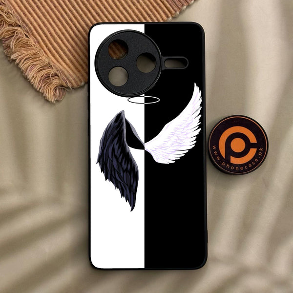 Xiaomi Redmi K80 Pro - Angel 2.0 Design 5 - Premium Metal Printed Soft Bumper Shock Proof Case