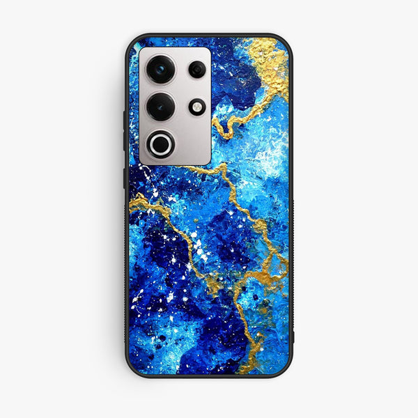 Itel S25 Ultra - Blue 2.0 Design 4 - Premium Metal Printed Soft Bumper Shock Proof Case