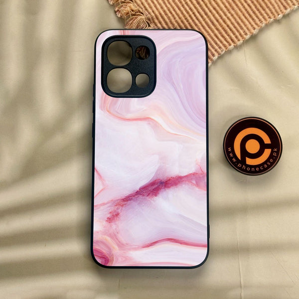 Oppo A6 Pro - Pink Design 8 - Premium Metal Printed Soft Bumper Shock Proof Case
