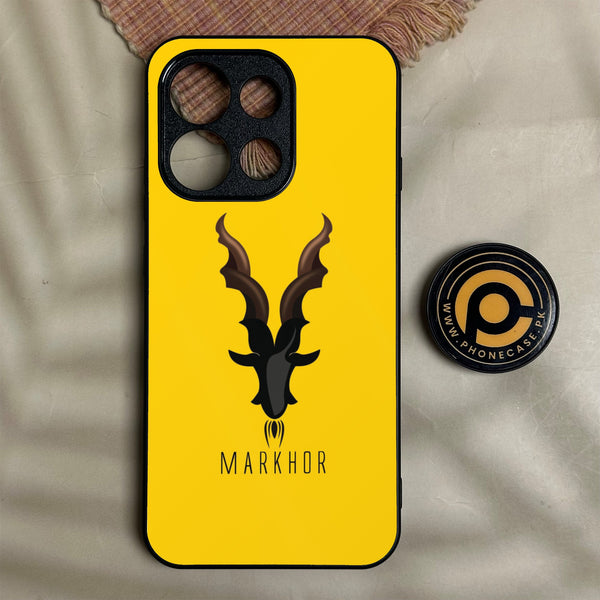 Oppo Reno 16f - Markhor Design 1 - Premium Metal Printed Soft Bumper Shock Proof Case