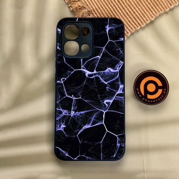 Oppo A6 Pro - Black Marble Design 10 - Premium Metal Printed Soft Bumper Shock Proof Case