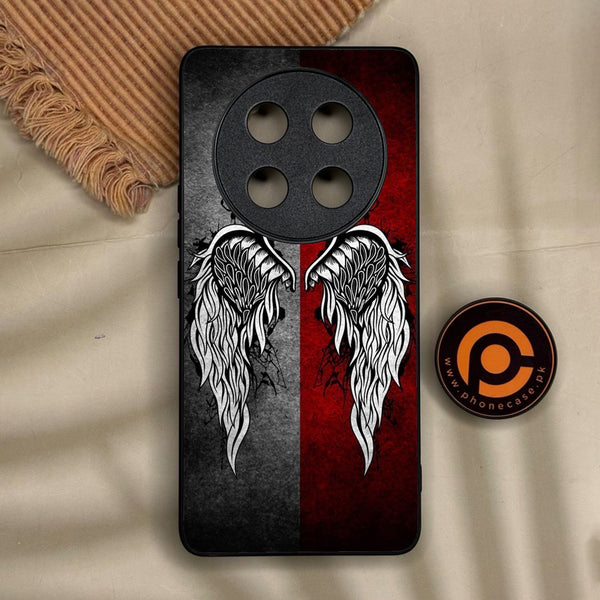 Honor X9c Smart - Angel Wings Design 2 - Premium Metal Printed Soft Bumper Shock Proof Case