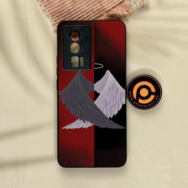 Xiaomi Redmi K60 Pro - Angel 2.0 Design 7 - Premium Metal Printed Soft Bumper Shock Proof Case