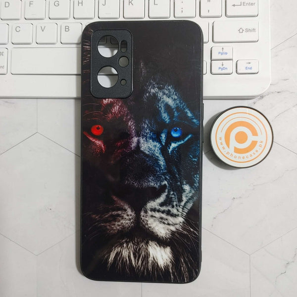 OPPO A76/A36/A96  - Tiger Design 4 - Premium Printed Glass soft Bumper shock Proof Case CS-23825