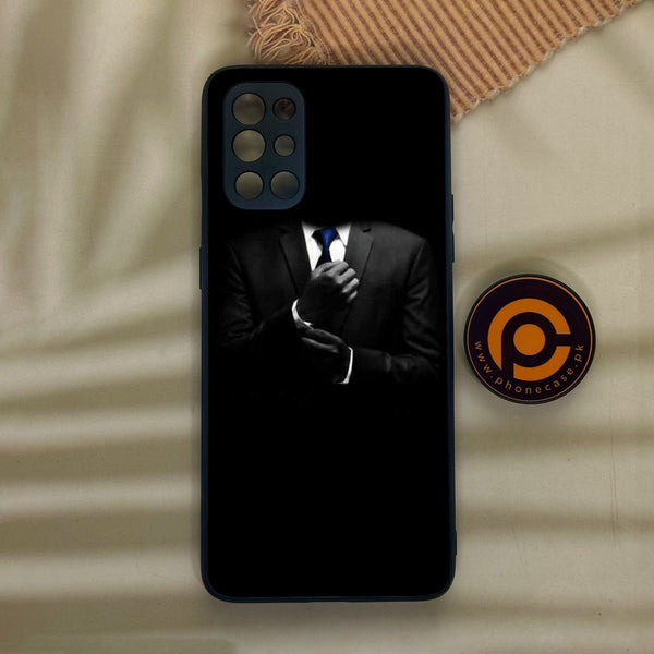 OnePlus 9R - Black Art Design 1 - Premium Metal Printed Soft Bumper Shock Proof Case