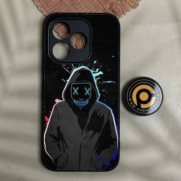 Honor 600 Lite - Anonymous 2.0 Design 8 - Premium Metal Printed Soft Bumper Shock Proof Case