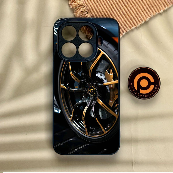 Xiaomi 15T Pro - Racing Car Red Blade Rim - Premium Metal Printed Soft Bumper Shock Proof Case