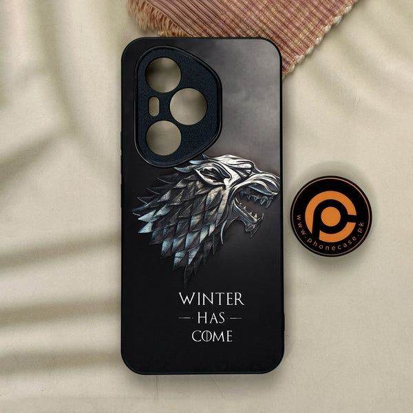 Honor 400 Pro - Winter Has Come Got - Premium Metal Printed Soft Bumper Shock Proof Case