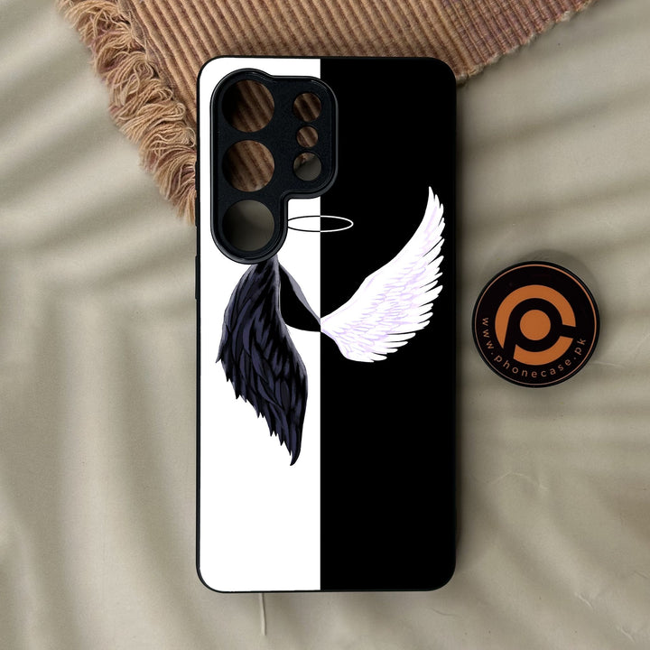Samsung Galaxy S26 Ultra - Angel 2.0 Design 5 - Premium Metal Printed Soft Bumper Shock Proof Case