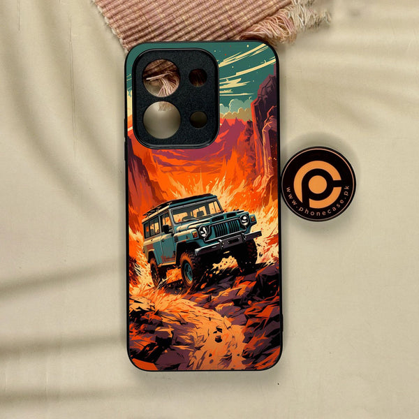 Xiaomi Redmi 15C - Jeep Offroad - Premium Metal Printed Soft Bumper Shock Proof Case