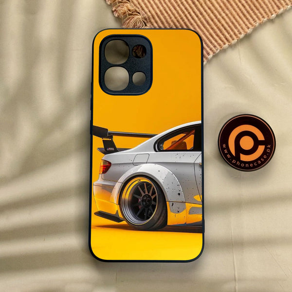 Oppo A6 Pro - M3 Gt2 Racing Car - Premium Metal Printed Soft Bumper Shock Proof Case