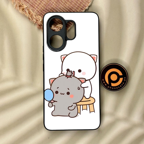 Vivo V60 - Cute Bubu Dudu Design 7 - Premium Metal Printed Soft Bumper Shock Proof Case