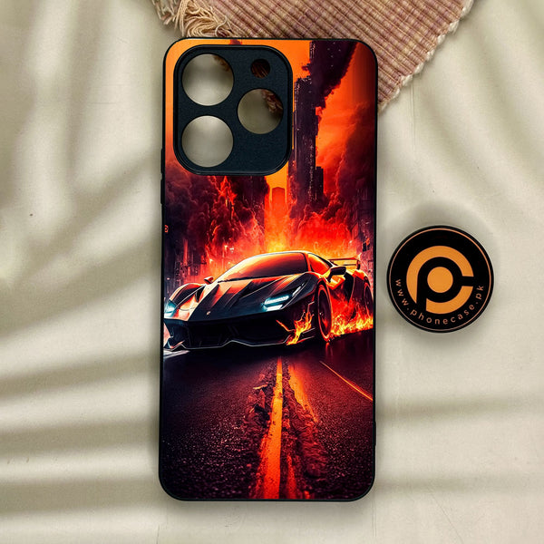 Realme Note 70 - Racing Design 1 - Premium Metal Printed Soft Bumper Shock Proof Case