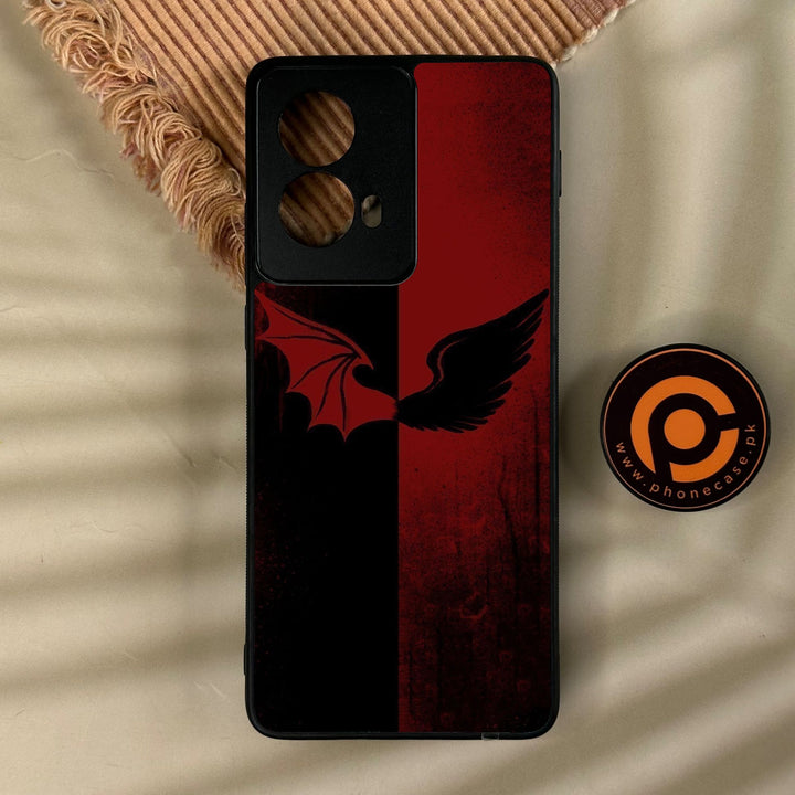 Motorola Edge 2024 - Angel 2.0 Design 6 - Premium Metal Printed Soft Bumper Shock Proof Case