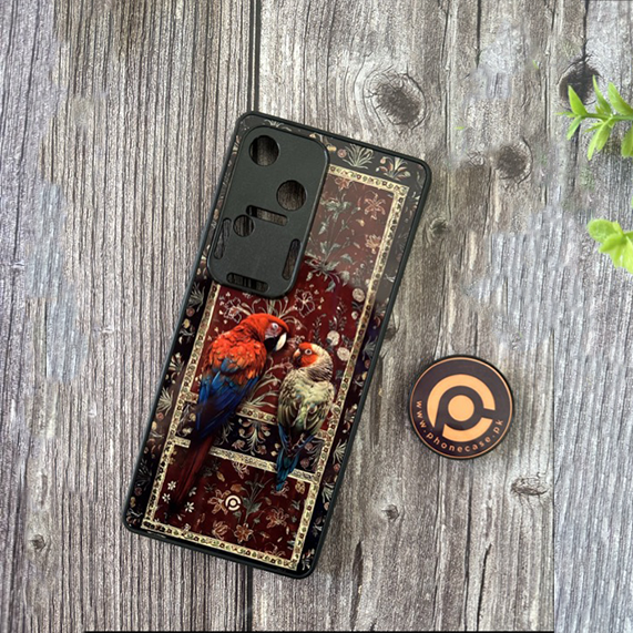 Vivo V30 - Persian Calligraphy Art 42 - Twin Souls  - Premium Printed Glass soft Bumper shock Proof Case CS-40642