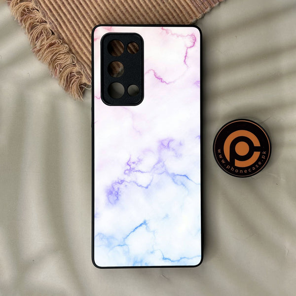Oppo Reno 6 Pro Plus - White Design 2 - Premium Metal Printed Soft Bumper Shock Proof Case