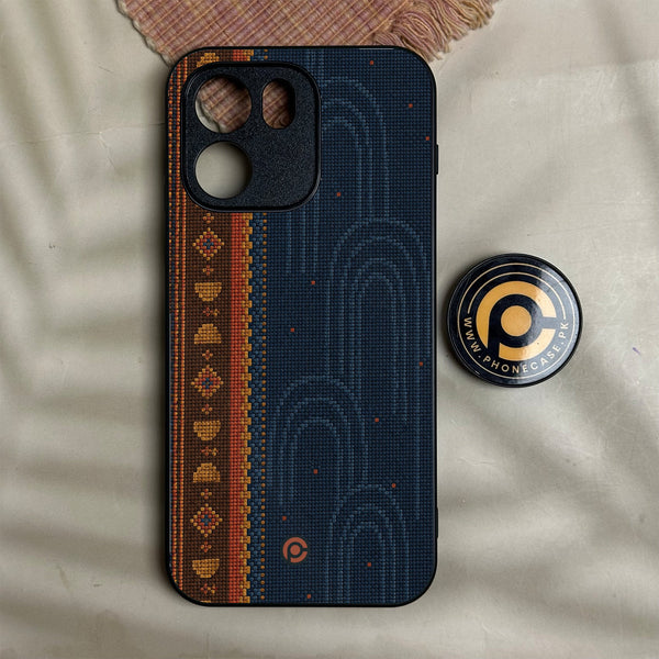 Oneplus Nord Ce 6 - Classic Weave Design 9 - Premium Metal Printed Soft Bumper Shock Proof Case