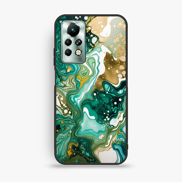 Infinix Note 11 Pro - Liquid Design 8 - Premium Metal Printed Soft Bumper Shock Proof Case