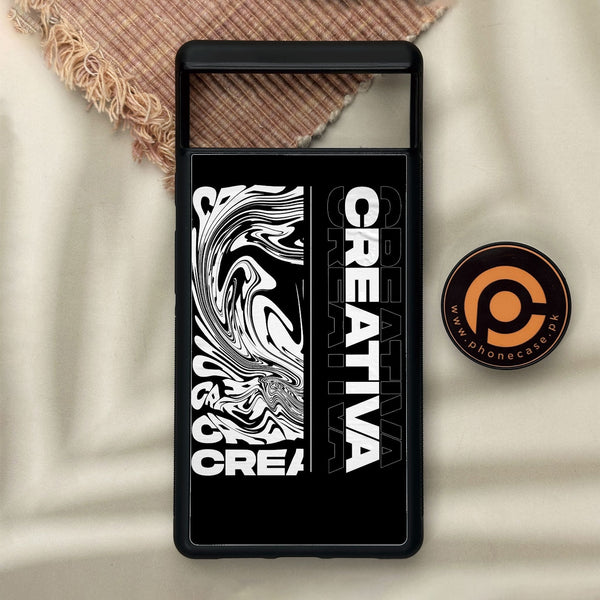 Google Pixel 6 - Creative - Premium Metal Printed Soft Bumper Shock Proof Case