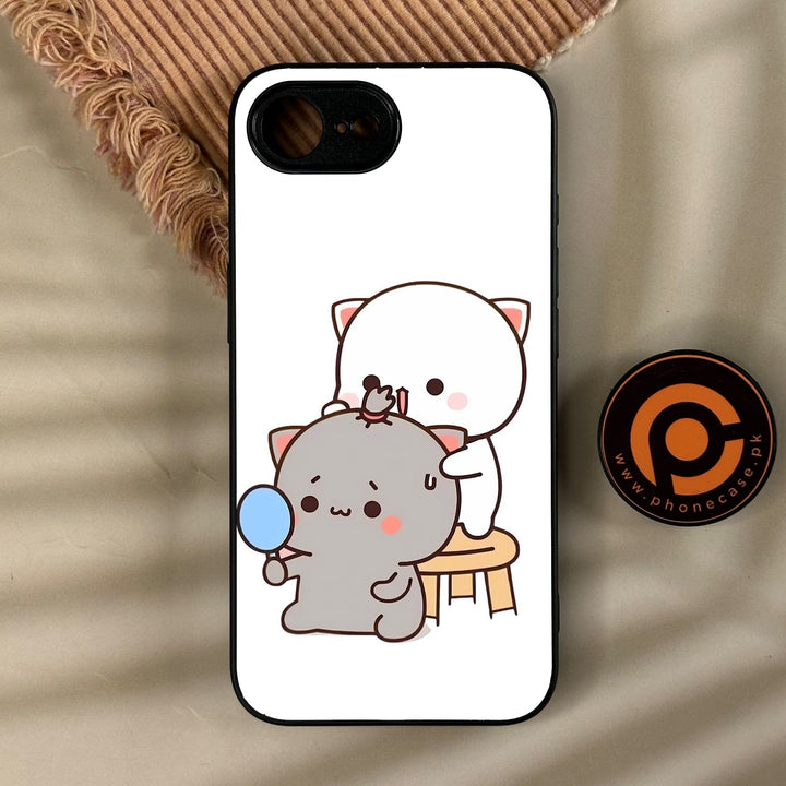 iPhone 17e - Cute Bubu Dudu Design 7 - Premium Metal Printed Soft Bumper Shock Proof Case