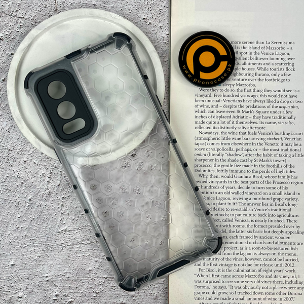 OnePlus Nord 2 5G Airbag Shockproof Hybrid Armor Honeycomb Transparent Cover