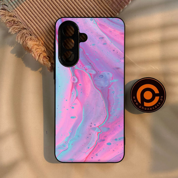 Samsung Galaxy A57 5G - Pink Marble 2.0 Design 1 - Premium Metal Printed Soft Bumper Shock Proof Case