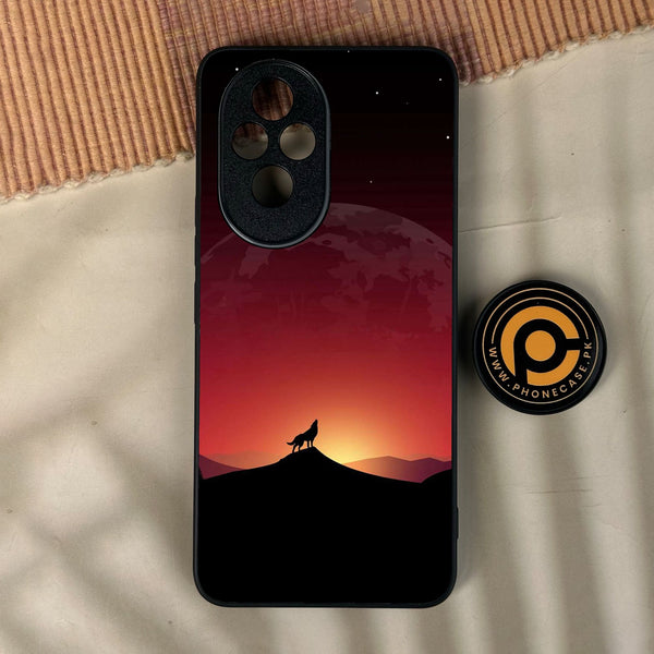 Honor 200 - Wolf Design 4 - Premium Metal Printed Soft Bumper Shock Proof Case