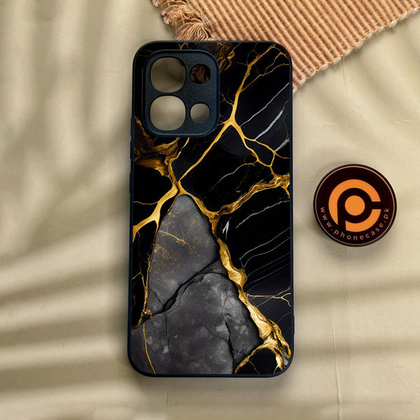 Oppo A6 Pro - Liquid Marble Design 6 - Premium Metal Printed Soft Bumper Shock Proof Case