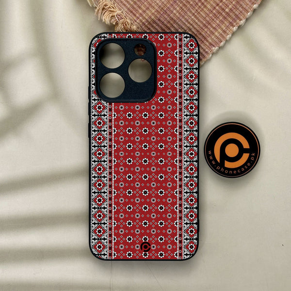 Realme 15T - Ajrak Design 12 - Premium Metal Printed Soft Bumper Shock Proof Case