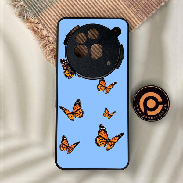 Nothing Phone 3a Pro - Butterflies Design 3 - Premium Metal Printed Soft Bumper Shock Proof Case