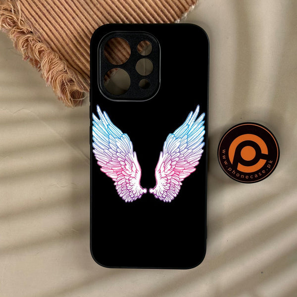 Vivo V70 - Angel Wings Design 8 - Premium Metal Printed Soft Bumper Shock Proof Case