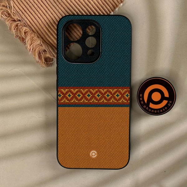 Vivo V70 - Classic Weave Design 4 - Premium Metal Printed Soft Bumper Shock Proof Case