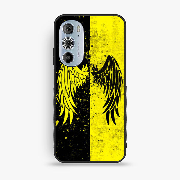 Motorola Edge 30 Pro - Angel 2.0 Design 1 - Premium Metal Printed Soft Bumper Shock Proof Case