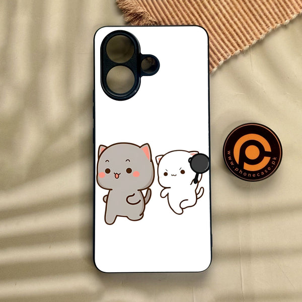 Vivo V60 Lite  - Cute Bubu Dudu Design 8 - Premium Metal Printed Soft Bumper Shock Proof Case