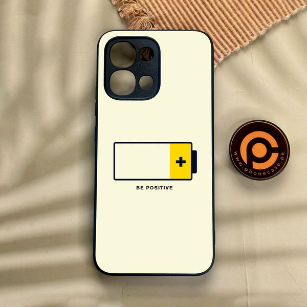 Oppo A6 Pro - Be Positive Design - Premium Metal Printed Soft Bumper Shock Proof Case