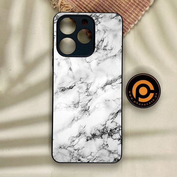 Realme Note 70 - White Design 7 - Premium Metal Printed Soft Bumper Shock Proof Case