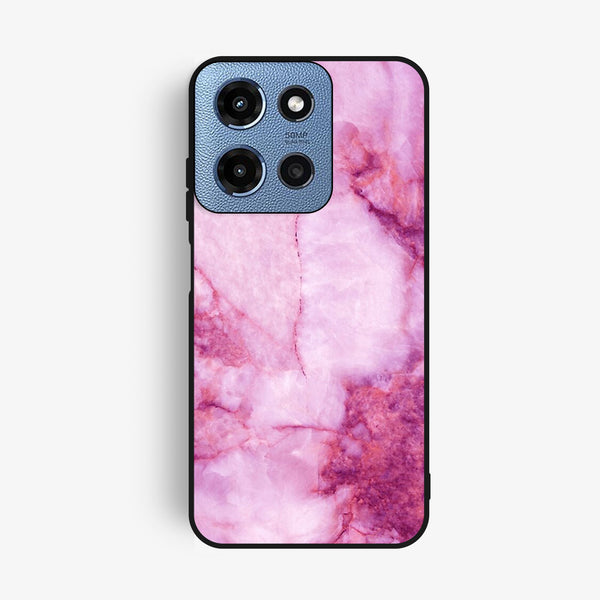 Motorola G Power 2025 - Pink Design 5 - Premium Metal Printed Soft Bumper Shock Proof Case