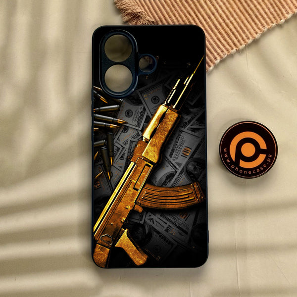 Vivo V60 Lite  - Dollar Design 6 - Premium Metal Printed Soft Bumper Shock Proof Case