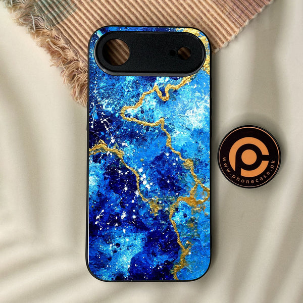 iPhone Air - Blue 2.0 Design 4 - Premium Metal Printed Soft Bumper Shock Proof Case