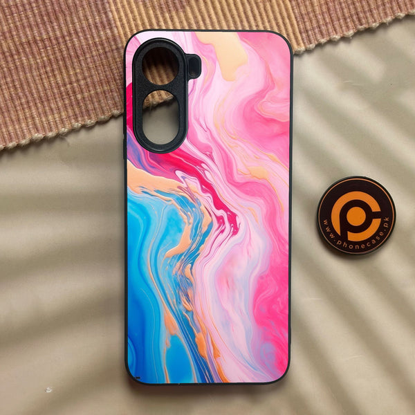 Xiaomi Redmi A7 Pro - Pink Marble 2.0 Design 3 - Premium Metal Printed Soft Bumper Shock Proof Case